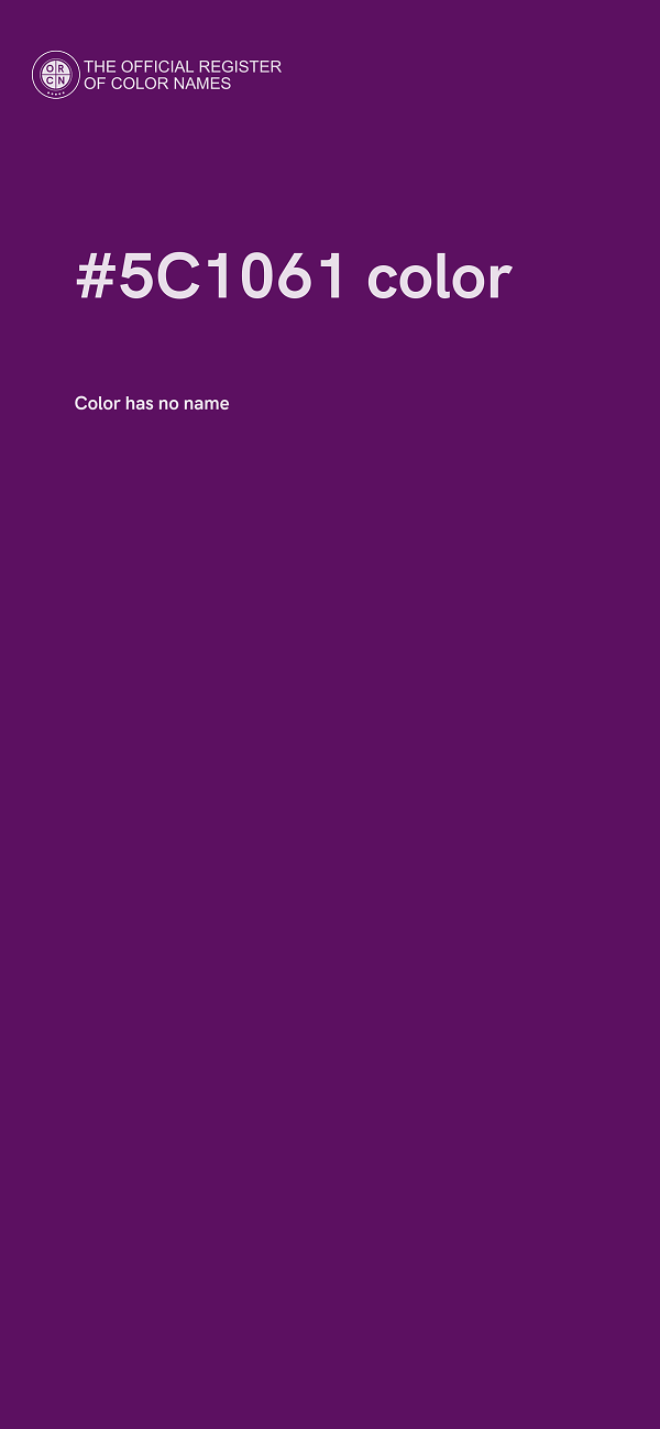 #5C1061 color image