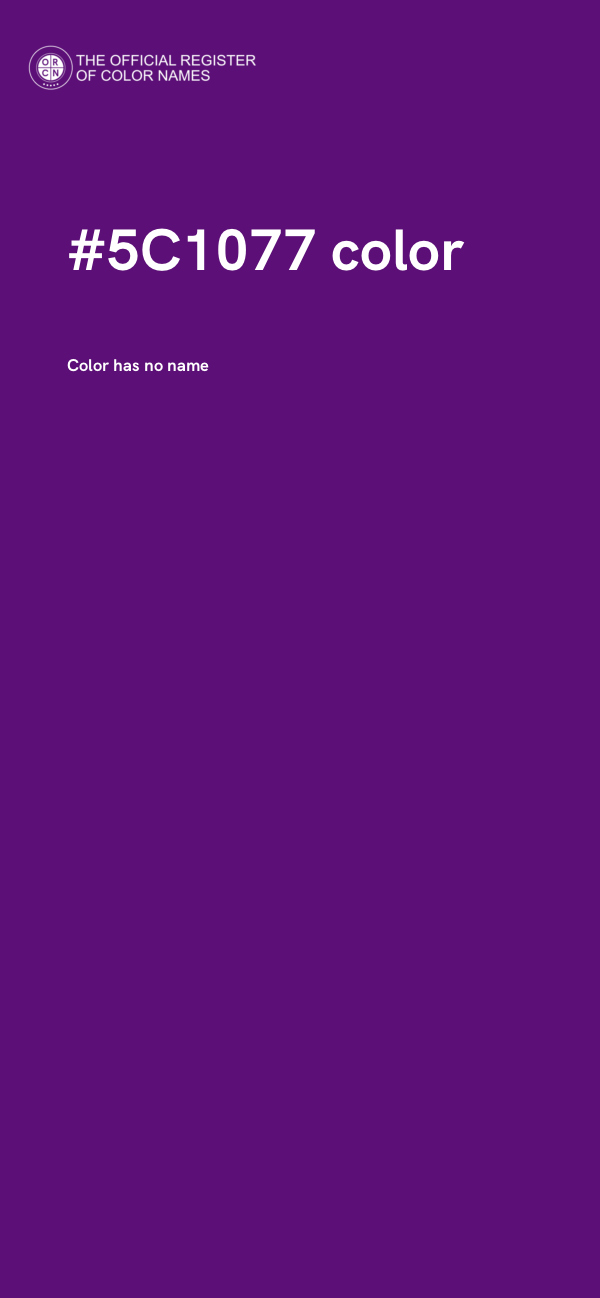 #5C1077 color image