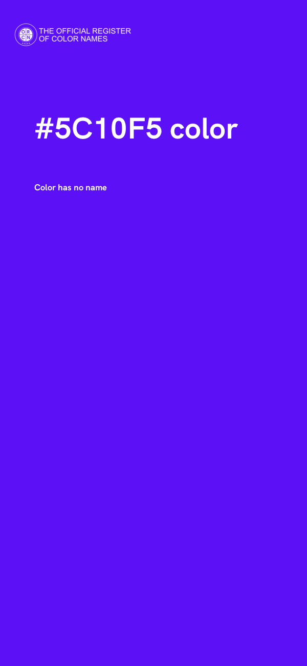 #5C10F5 color image