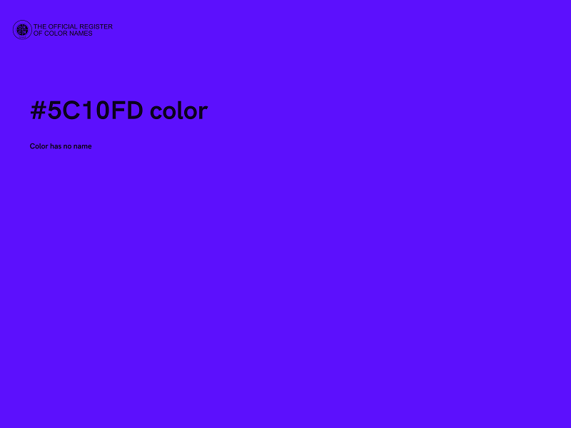 #5C10FD color image