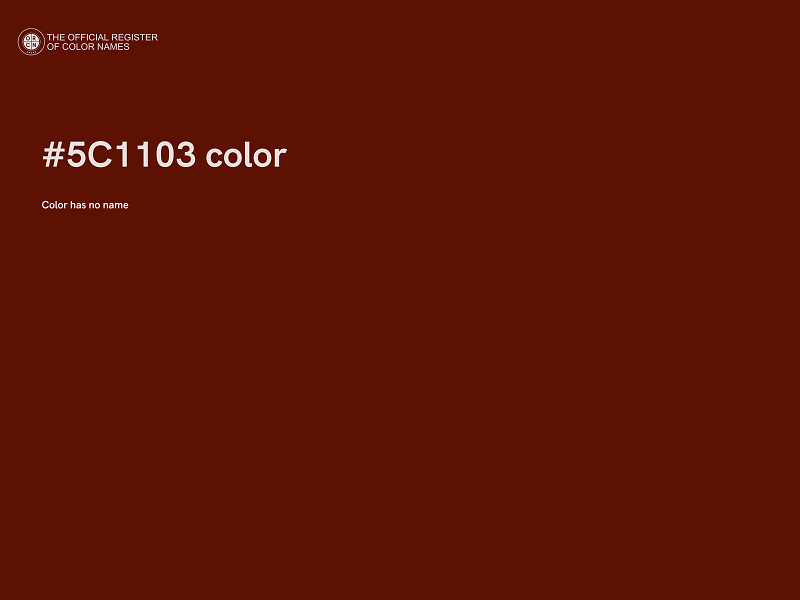 #5C1103 color image