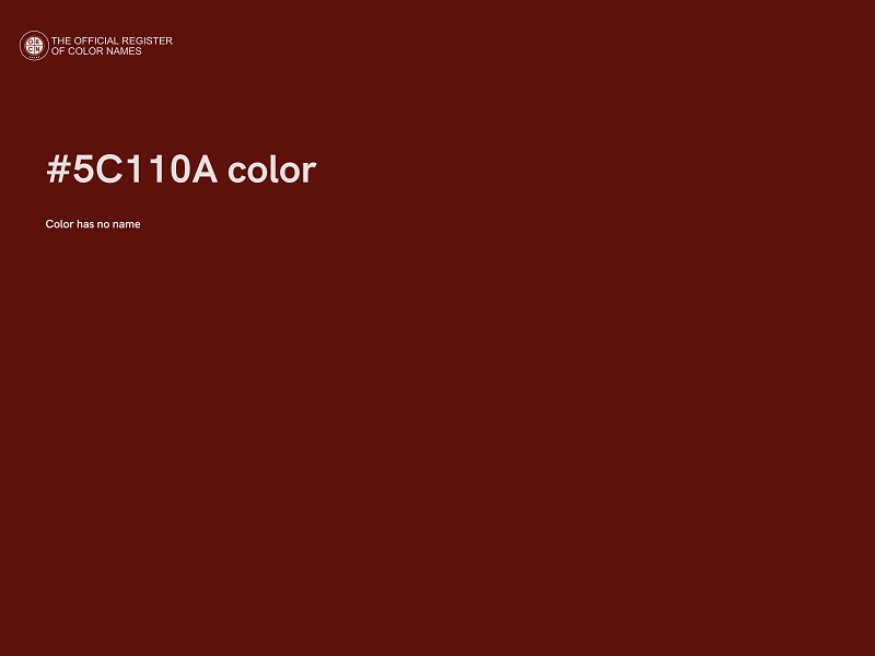 #5C110A color image