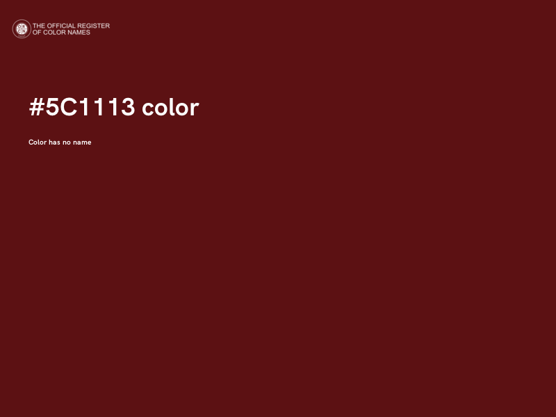 #5C1113 color image