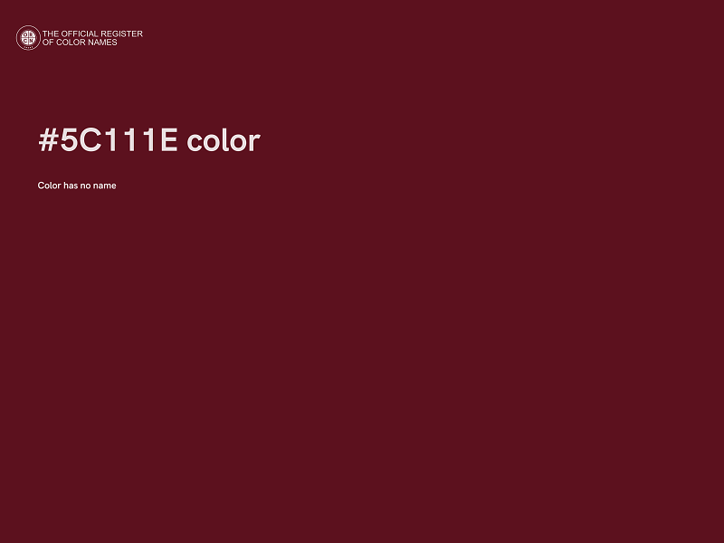 #5C111E color image