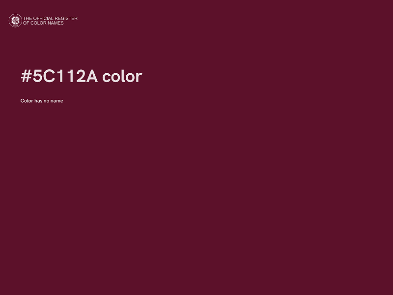 #5C112A color image