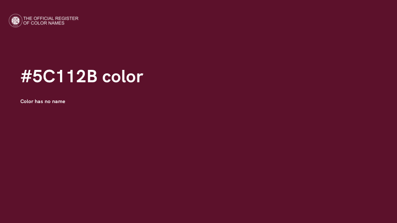 #5C112B color image