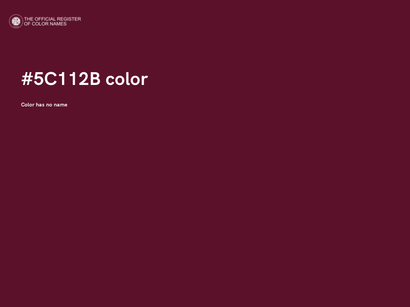 #5C112B color image