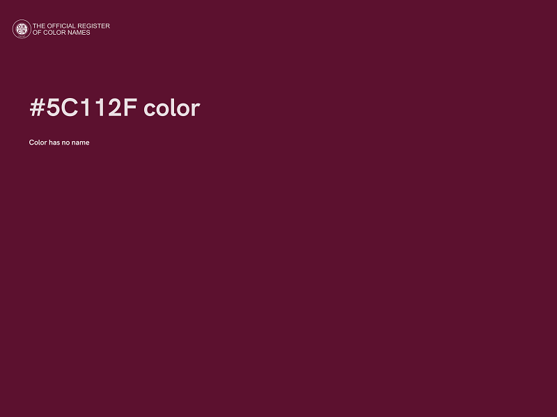 #5C112F color image