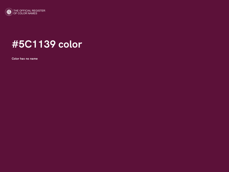 #5C1139 color image
