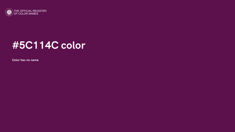 #5C114C color image