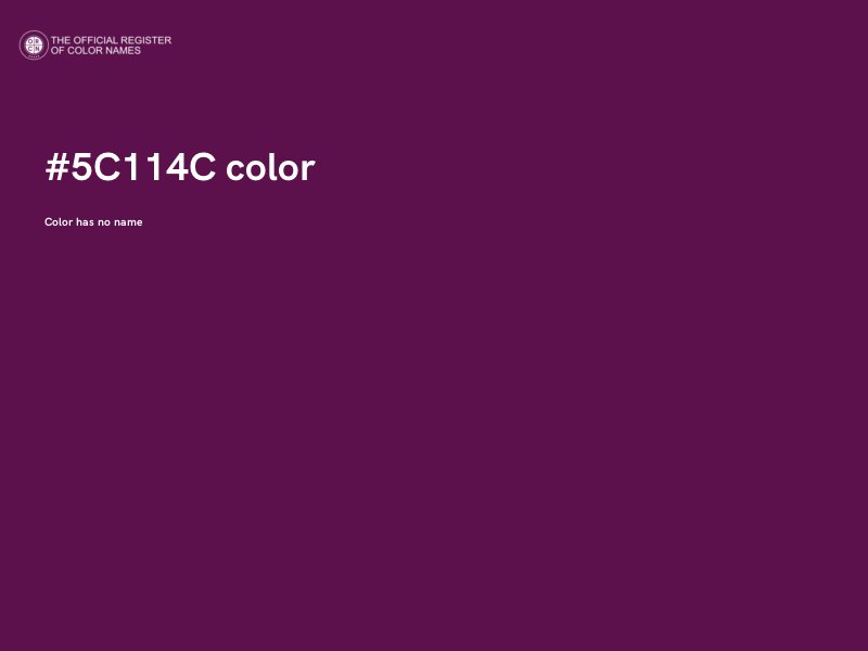 #5C114C color image