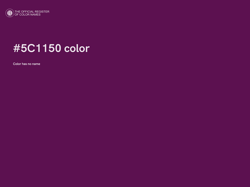 #5C1150 color image