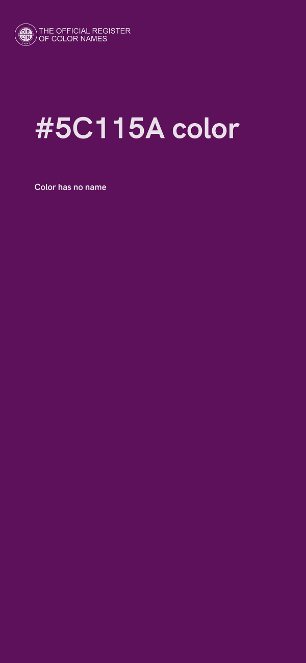 #5C115A color image
