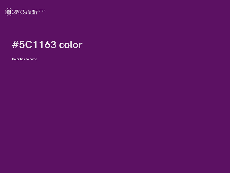 #5C1163 color image
