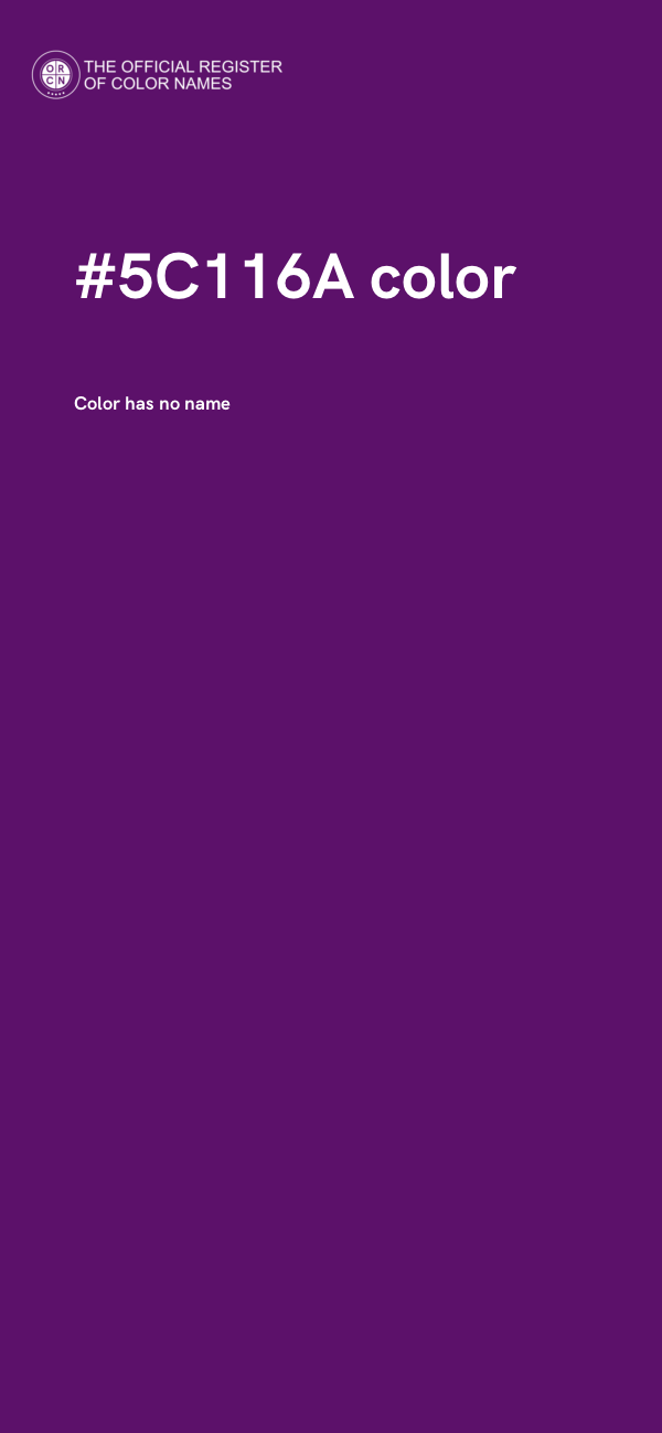 #5C116A color image