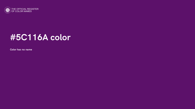 #5C116A color image