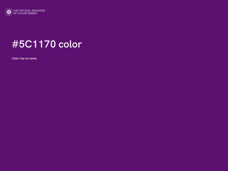 #5C1170 color image