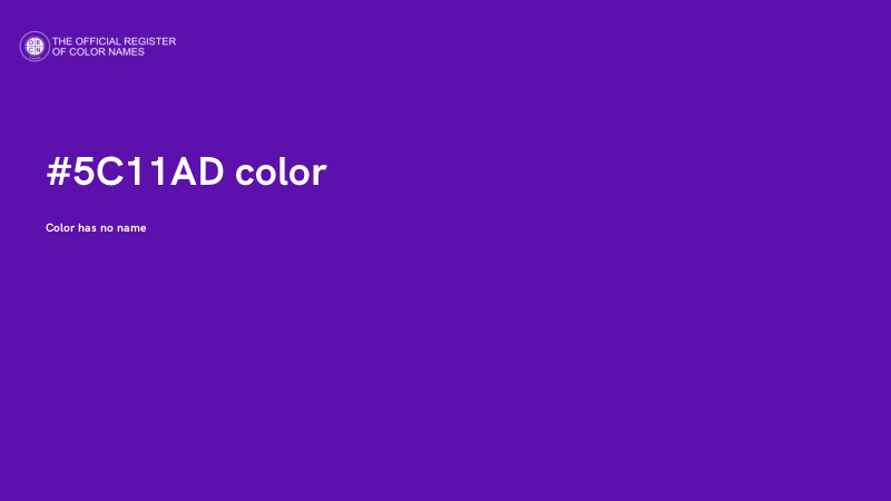 #5C11AD color image
