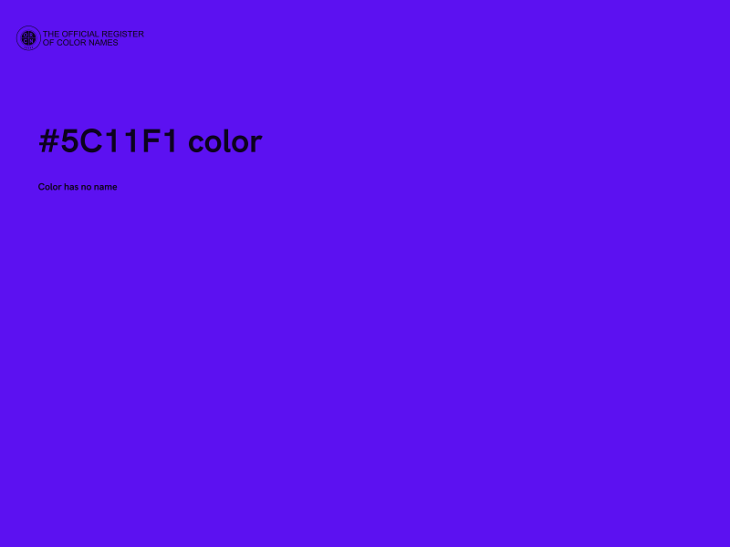 #5C11F1 color image