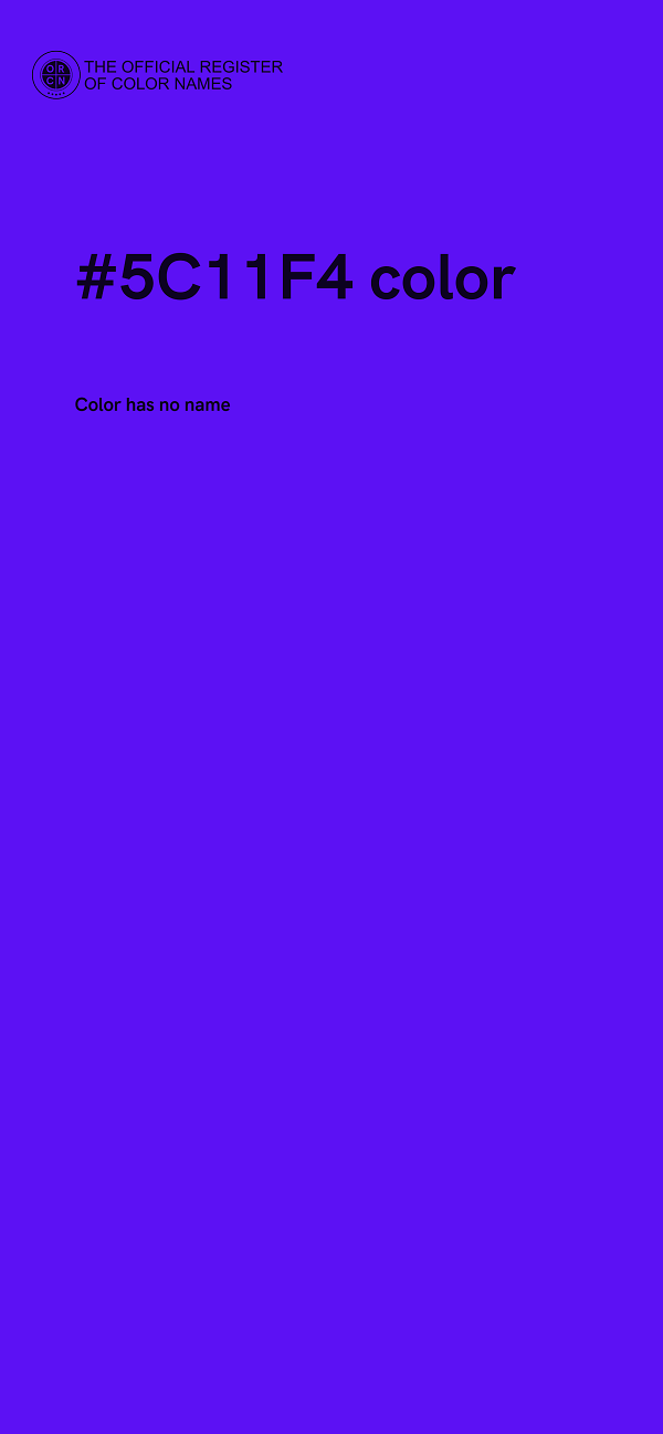 #5C11F4 color image