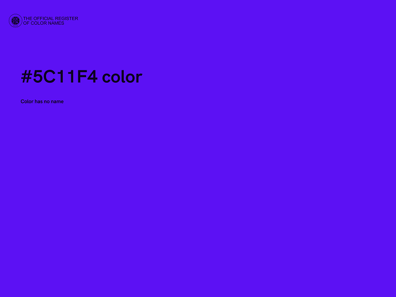 #5C11F4 color image