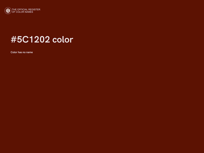 #5C1202 color image