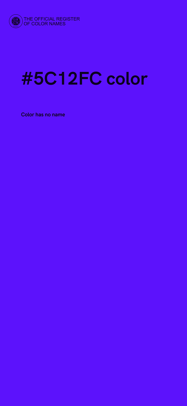 #5C12FC color image