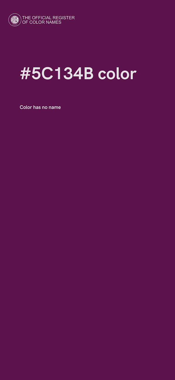 #5C134B color image