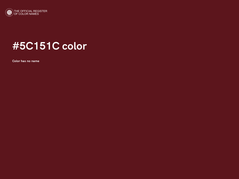 #5C151C color image