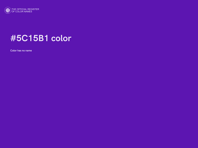 #5C15B1 color image