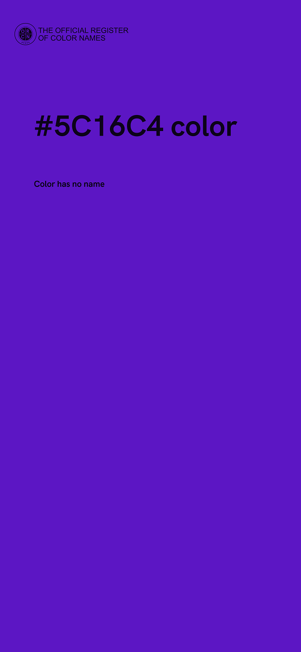 #5C16C4 color image