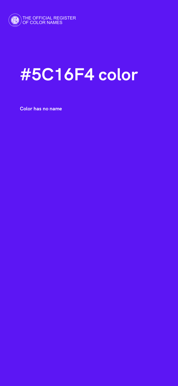 #5C16F4 color image
