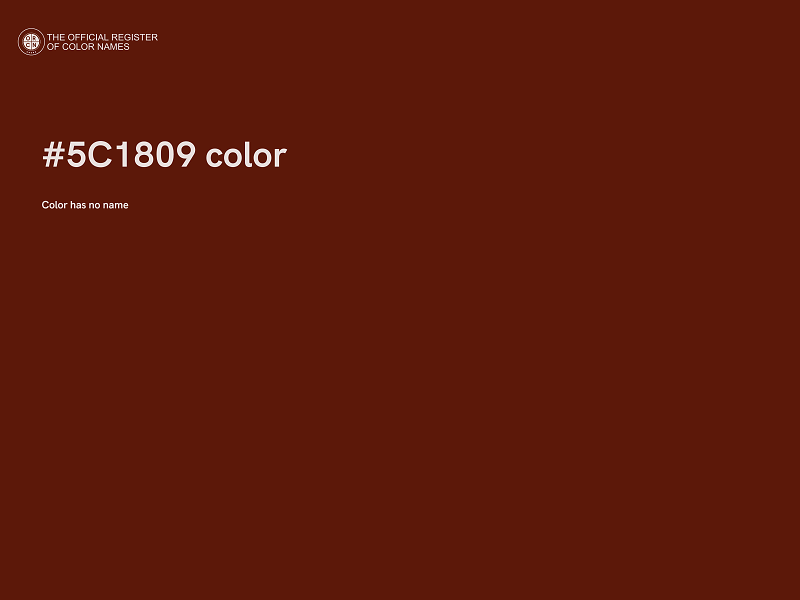 #5C1809 color image