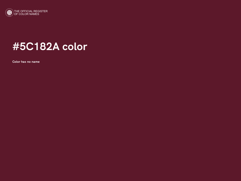 #5C182A color image