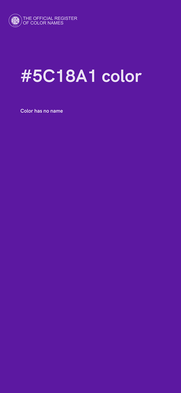 #5C18A1 color image