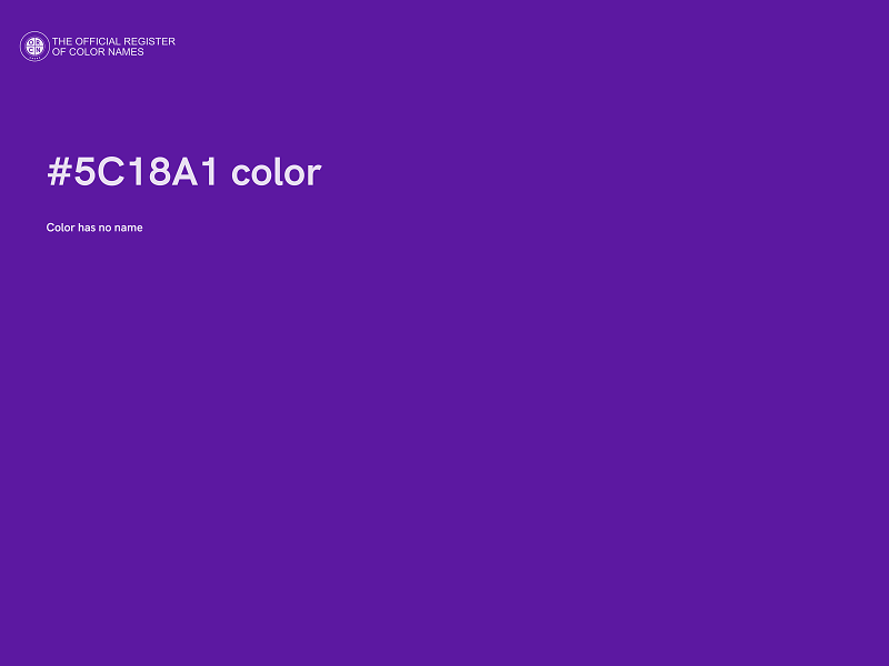 #5C18A1 color image