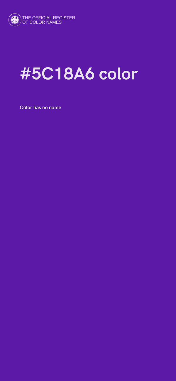 #5C18A6 color image