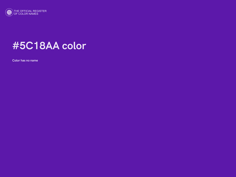 #5C18AA color image