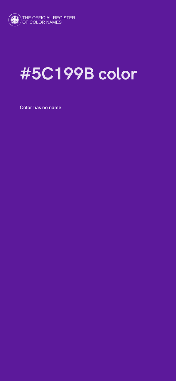 #5C199B color image