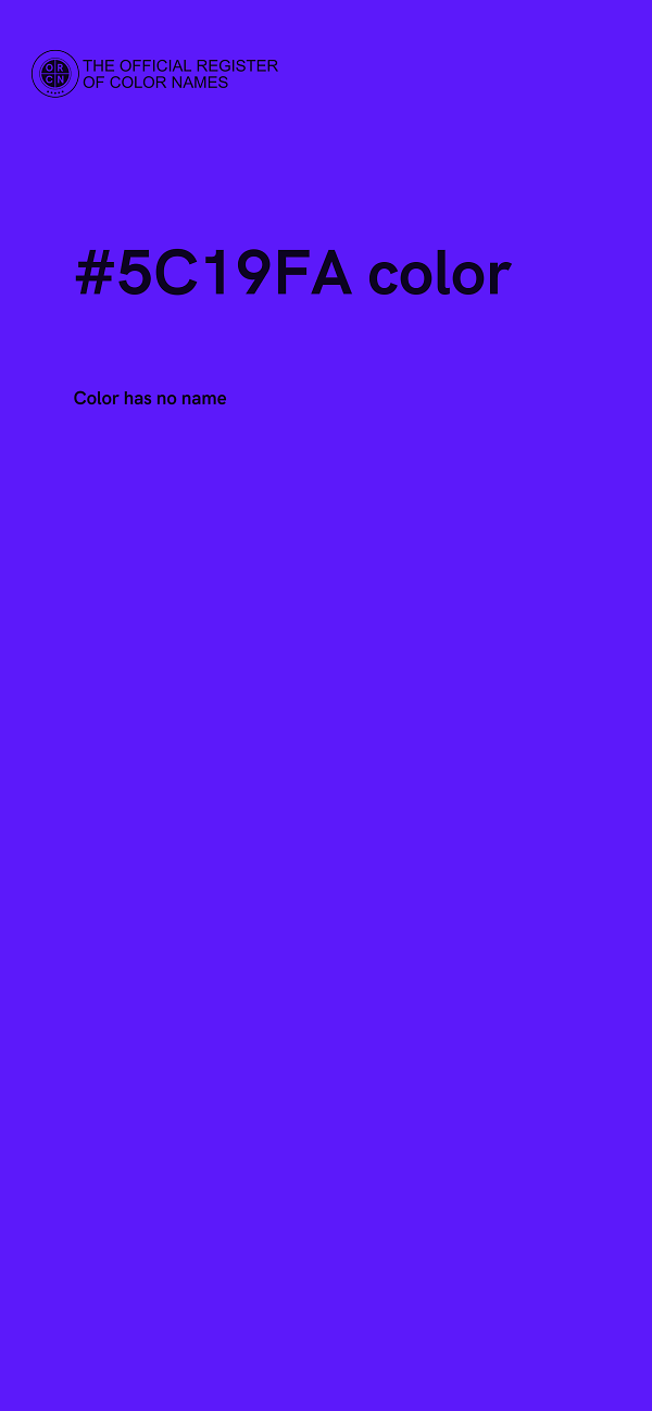 #5C19FA color image