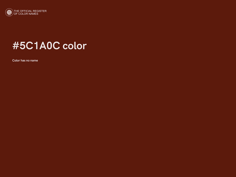 #5C1A0C color image