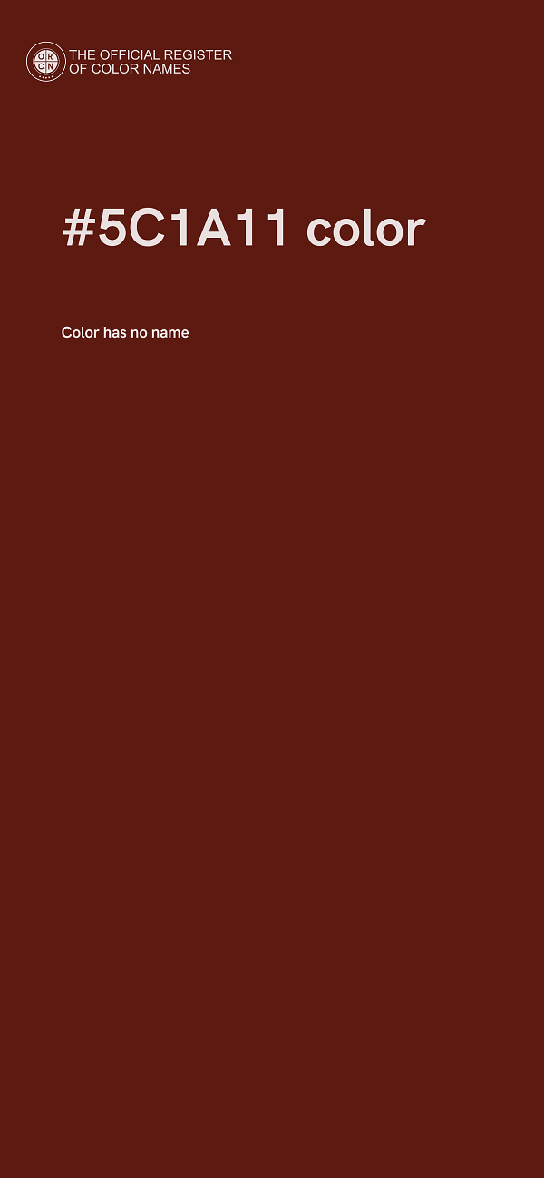 #5C1A11 color image