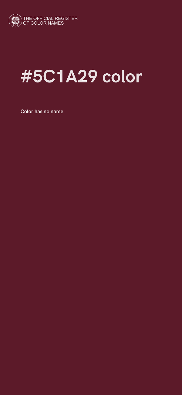 #5C1A29 color image