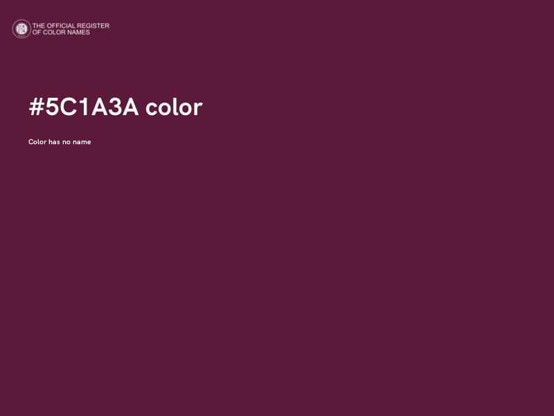 #5C1A3A color image
