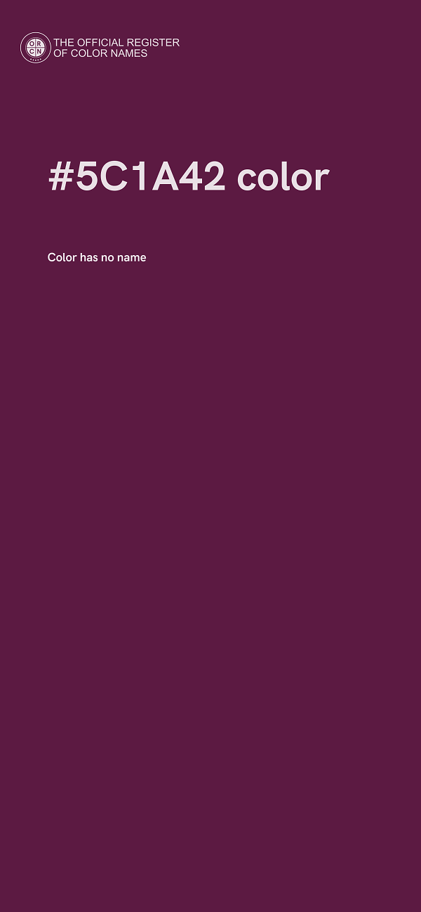#5C1A42 color image