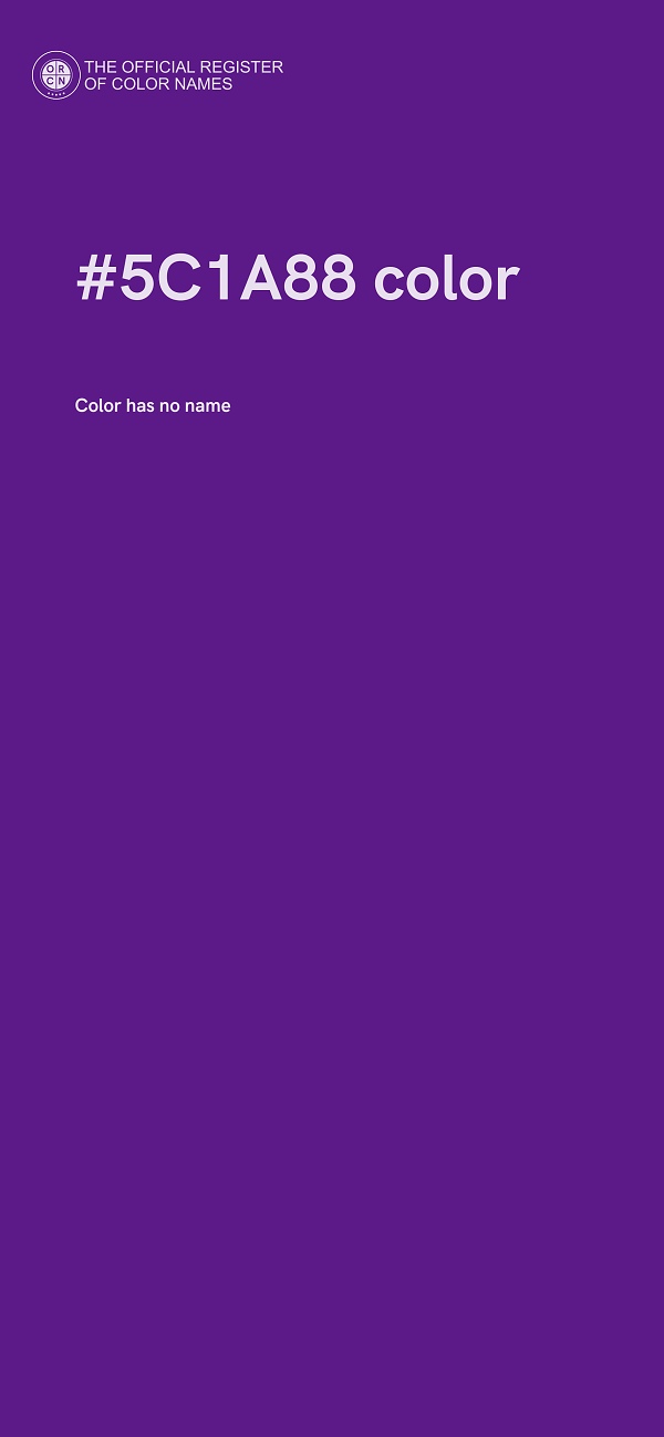 #5C1A88 color image