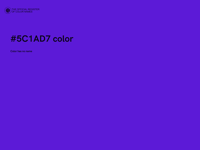 #5C1AD7 color image