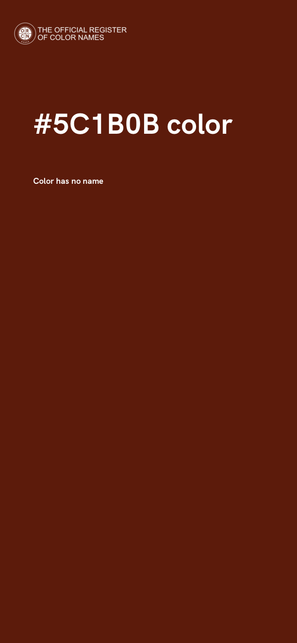 #5C1B0B color image