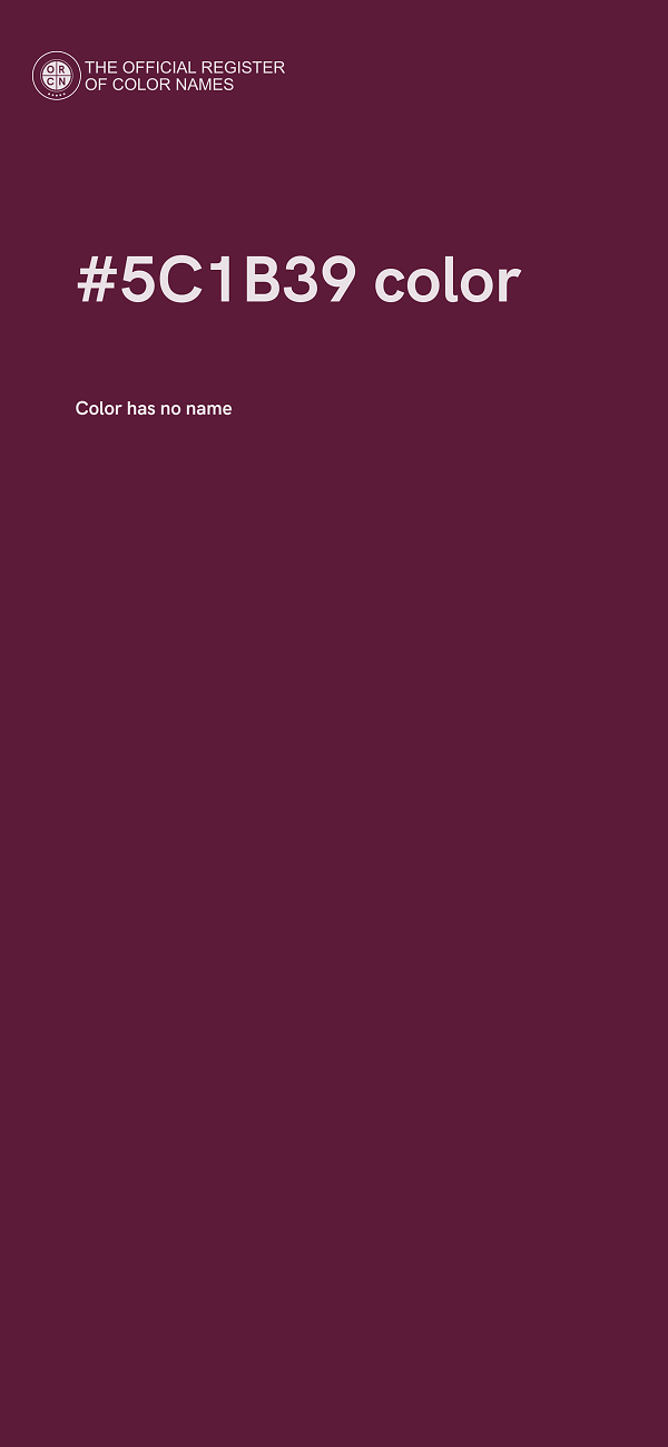 #5C1B39 color image