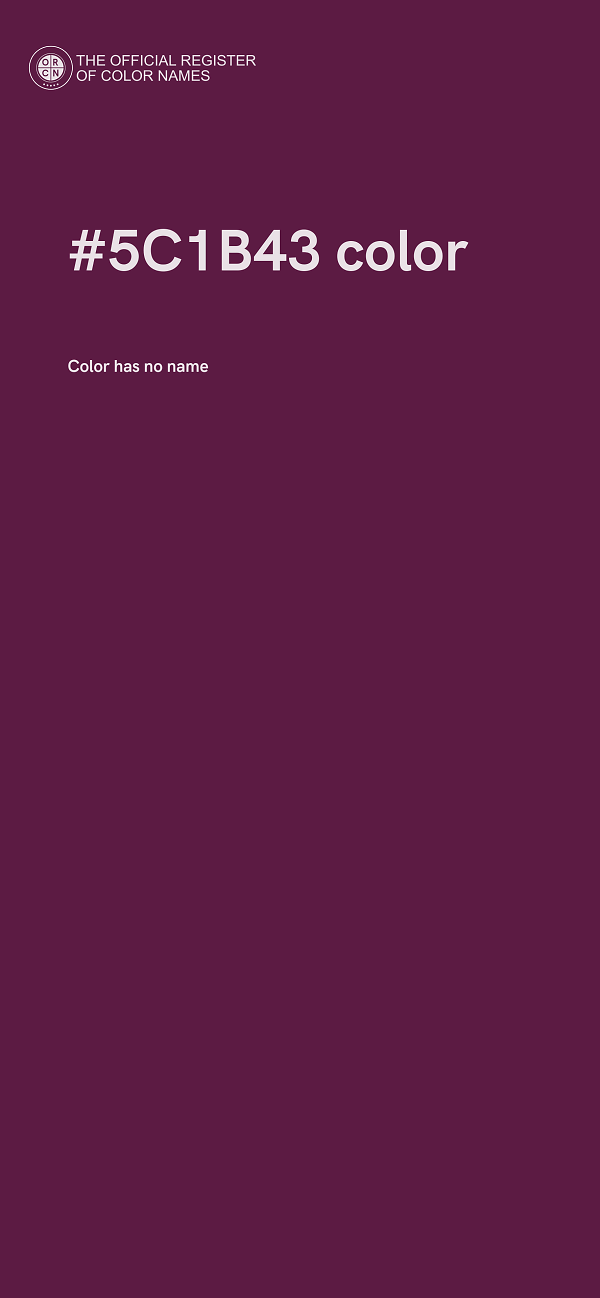 #5C1B43 color image